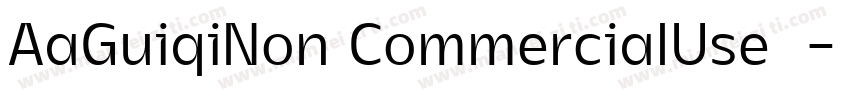AaGuiqiNon CommercialUse◆字体转换